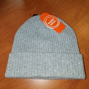 wonder nation Women's Cuffed Embroidered Logo Acrylic Beanie New